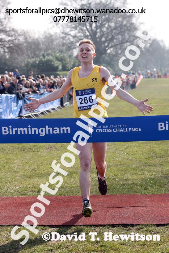 Mens under-20s 2016 Inter Counties Cross Country Champs. and Cross Challenge Final, Cofton Park, Birmingham. Photo: David T. Hewitson/Sports for All Pics